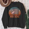 Moo Deng Baby Hippo Zoo Baby Hippo Vintage Sweatshirt Gifts for Old Women
