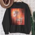 Moo Deng Bite Sweatshirt Geschenke für alte Frauen