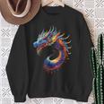 Naga Dragon Illustrazione Mitica Grafica Drago Naga Felpa Regalos para ancianas