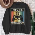 Nivel 27 Desbloqueado Gamer 27 Años 1995 Divertido Chico Camisa de entrenamiento Regalos para ancianas