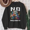No Hay Peticiones Dj Cat Edm Dance Music Camisa de entrenamiento Regalos para ancianas
