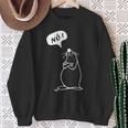 Nö Mit Seehund Lustiger Für Neinsager Nope Sweatshirt Geschenke für alte Frauen