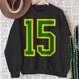 Número 15 Sporterde Amarillo Número 15 Camisa de entrenamiento Regalos para ancianas