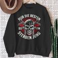 Nur Die Besten Die Jung Biker Statement Rocker Sweatshirt Geschenke für alte Frauen