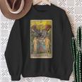 Occult Tarocchi The Lovers Gothic Grunge Satana Devilintage Felpa Regalos para ancianas