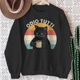 Odio Tutti Gatto Caffè Divertente Regalo I Hate People Con Collo A Felpa Regalos para ancianas