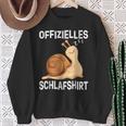 Offizieller Snail Sleep Schlafanzug Snail Late Sleeper Sweatshirt Geschenke für alte Frauen