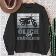 Ölich Aber Fröhlich Simson Ddr Moped Two-Strokeintage Sweatshirt Geschenke für alte Frauen