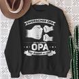 Opa Hoch 2 Grandchildren Grandchildren Grandpa Sweatshirt Geschenke für alte Frauen