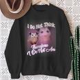 Opossum Meme Ich Denke Nicht Deshalb Bin Ich Nicht Possum Sweatshirt Geschenke für alte Frauen