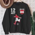 Österreich Fan Em Spieler Ball Nummer 12 Sweatshirt Geschenke für alte Frauen