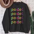 Padel Scritta Colorata Felpa Regalos para ancianas