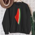 Palestine Watermelon Watermelon Palestine Map Sweatshirt Geschenke für alte Frauen