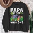 Papa Of The Wild One Compleanno Zoo Safari Jungle Felpa Regalos para ancianas