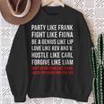 Party Like Frank Divertenti Con Collo A Felpa Regalos para ancianas