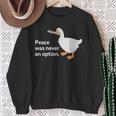Peace Was Never An Option Goose Meme Idea Regalo Felpa Regalos para ancianas