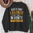 Pension Eine Legende Geht In Rente Rentner 2023 Sweatshirt Geschenke für alte Frauen