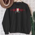 Peru Heritage Roots Proud Heartbeat Peruvian Flag Pride Sweatshirt Gifts for Old Women