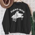 Pianoforte Uomo Tastiera Divertente Pianista Musicista Pianoforte Musica Felpa Regalos para ancianas