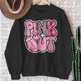 Pink Out Football Team Breast Cancer Awareness Month Sweatshirt Gifts for Old Women