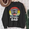Pitbull Dad Sunset Retro Pittie Pitty Pet Dog Owner Felpa Regalos para ancianas
