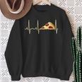 Pizza Pepperoni Pizza Heartbeat Sweatshirt Geschenke für alte Frauen