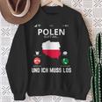 Polen Calls And I Must Go Poland Flag Sweatshirt Geschenke für alte Frauen