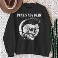 Punk's Not Dead Punker Punk Rock Concerto Teschio Regalo Felpa Regalos para ancianas