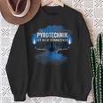 With Pyrotechnik Ist Kein Krim Pyro Bengalo Blue Sweatshirt Geschenke für alte Frauen