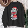 Rabbit Hat Hoppy Christmas Rabbit Christmas Sweatshirt Geschenke für alte Frauen