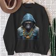 Rapper Gorilla I Retro Hip Hop I Gorilla Hip Hop Gangster Sweatshirt Geschenke für alte Frauen