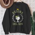 Regina Del Gin Divertente Donna Alcol Tonic Detto Del Gin Felpa Regalos para ancianas
