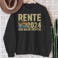 Rente 2024 Ich Habe Fertig Rentner Sweatshirt Geschenke für alte Frauen