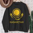 Republic Of Kazakhstan Qazaqstan Kazakhstan Kazakh Flag Sweatshirt Geschenke für alte Frauen