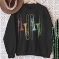 Retro Strumento Musicale Trombone Felpa Regalos para ancianas