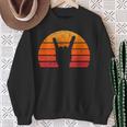 Retro Sun Rock Hand Punk Rocker Music Festival S Sweatshirt Geschenke für alte Frauen