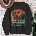 Ridgeback Jeden Bissen Den Du Isst Ridgeback Sweatshirt Geschenke für alte Frauen