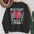Rockin Desde 1964 Rock & Roll Cumpleaños Retro Rock And Roll Camisa de entrenamiento Regalos para ancianas