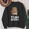 Rodent Team Beaver Team Beaver Love Flannelette Sweatshirt Geschenke für alte Frauen