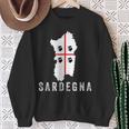 Sardegna Sardinien Karte Flagge Urlaub Italien Sweatshirt Geschenke für alte Frauen