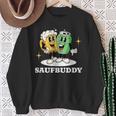 Saufbuddy Partnerlook Party Outfit Bier Liebhaber Motto Sweatshirt Geschenke für alte Frauen