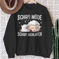 Schafi Müde Schafi Schlafen Schaf Pyjamas Schlaf Saying Sweatshirt Geschenke für alte Frauen