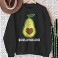 Schlavocado Avocado Pyjamas Sleep Outfit Pyjamas Heart Sweatshirt Geschenke für alte Frauen