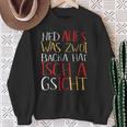 Schwaben Dialect Saying Schwabenland Swabian Sweatshirt Geschenke für alte Frauen