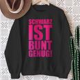 Schwarz Ist Bunt Genug Con Collo A Felpa Regalos para ancianas