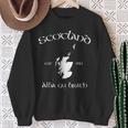 Scotland Map Sweatshirt Geschenke für alte Frauen