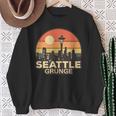 Seattle Grungeintage Skyline Sweatshirt Geschenke für alte Frauen