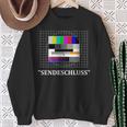 Sendschluss Testbild 80S 90S Retrointage Party Sweatshirt Geschenke für alte Frauen