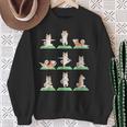 Shiba Inu Dog Yoga Posa Zen Carino Allenamento Esercizio Yogi Divertente Felpa Regalos para ancianas