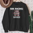 Simracing Gaming Sring Wheel Racing Game Simulator Sweatshirt Geschenke für alte Frauen